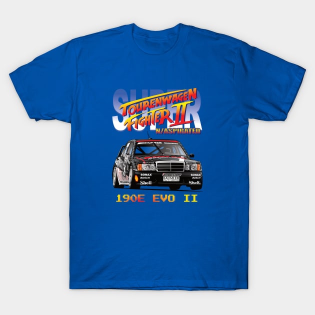 Mercedes 190 DTM Tourenwagen Fighter 2 T-Shirt by 8800ag